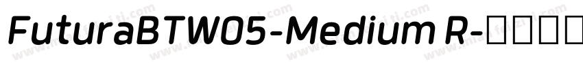 FuturaBTW05-Medium R字体转换